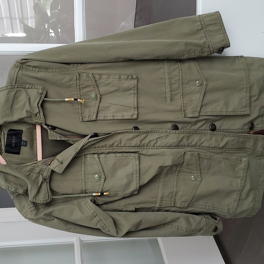 J.CREW utility jacket with hood